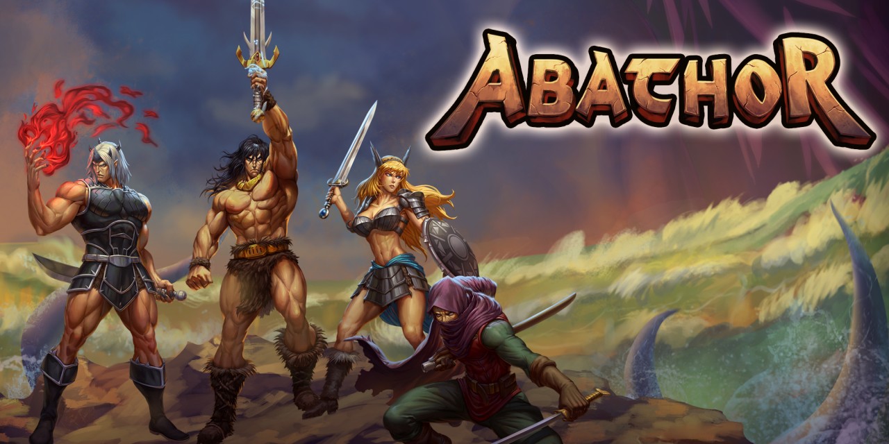 Abathor title screen for Nintendo Switch