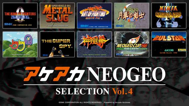 ACA NEOGEO Selection Vol. 4 title screen for Nintendo Switch