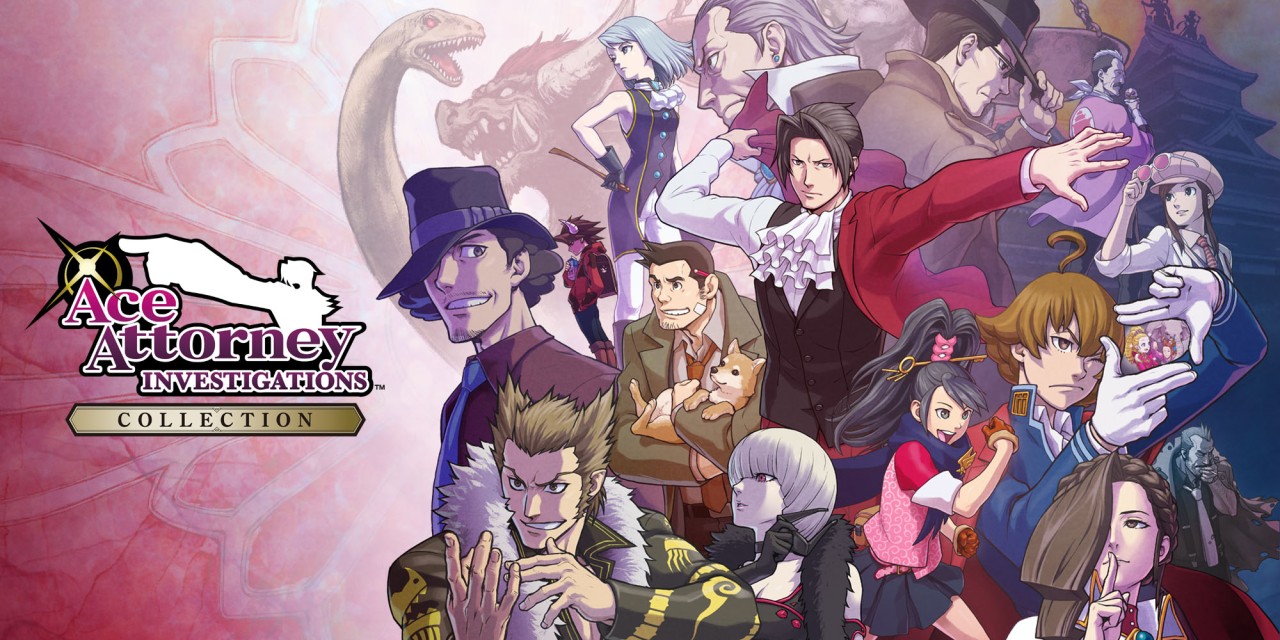 Ace Attorney Investigations Collection title screen for Nintendo Switch