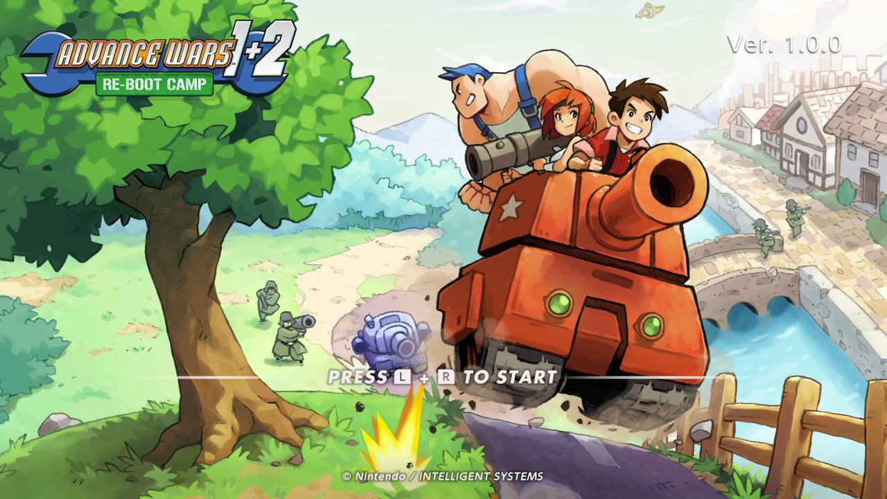 Advance Wars 1+2: Re-Boot Camp title screen for Nintendo Switch