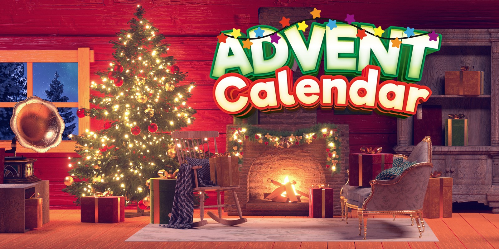 Advent Calendar title screen for Nintendo Switch