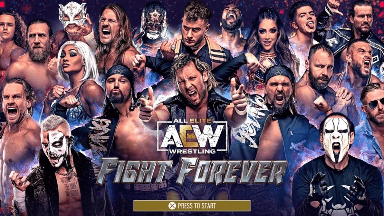 AEW: Fight Forever title screen for Nintendo Switch
