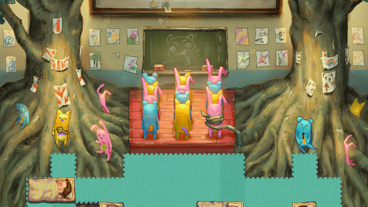 Afterparty title screen for Nintendo Switch