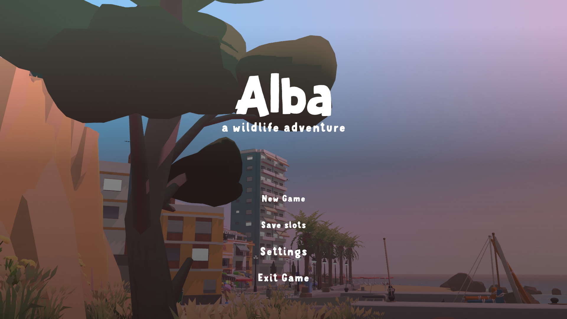 Alba: A Wildlife Adventure title screen for Nintendo Switch