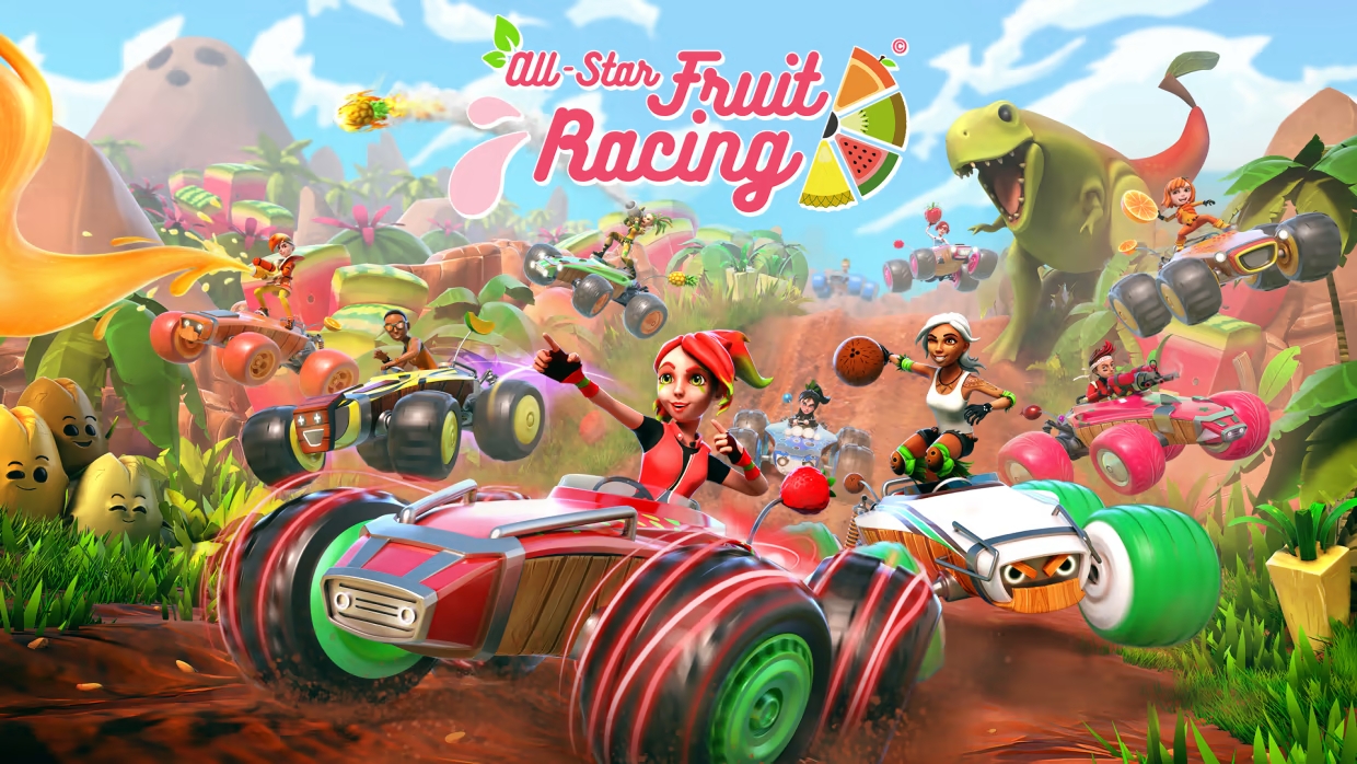 All Star Fruit Racing title screen for Nintendo Switch