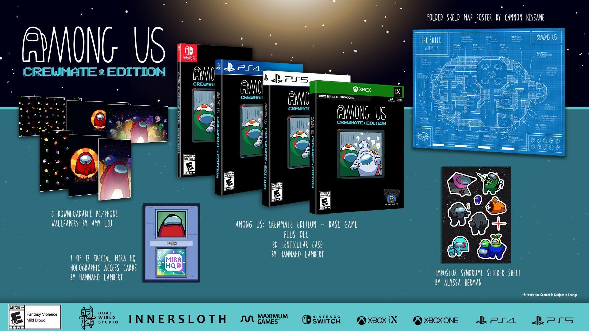 Among Us: Crewmate Edition title screen for Nintendo Switch