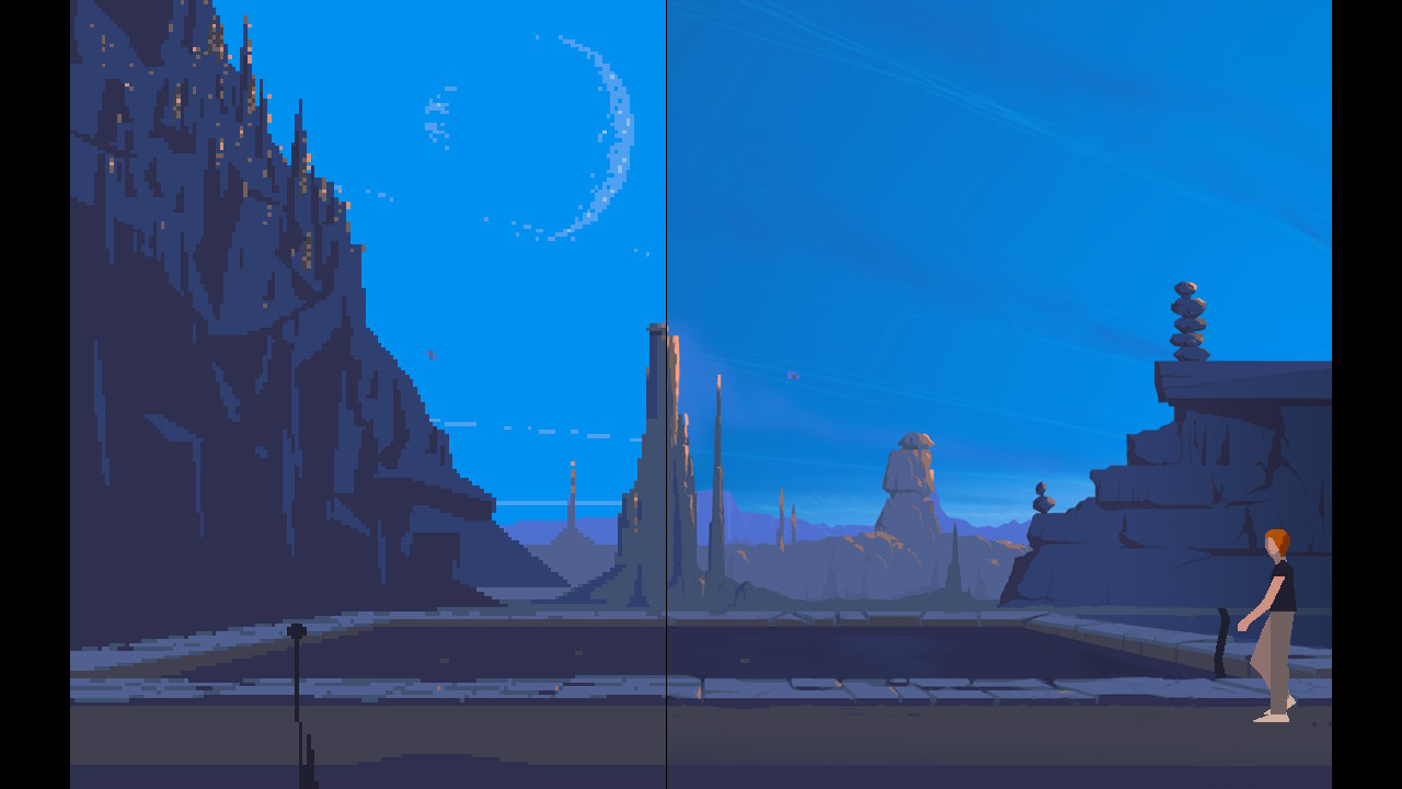 Another World title screen for Nintendo Switch