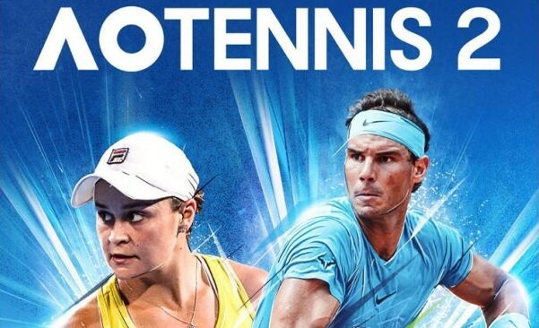 AO Tennis 2 title screen for Nintendo Switch