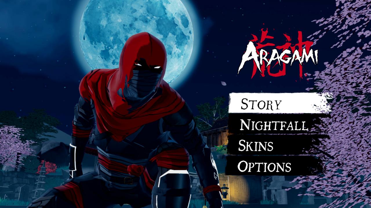 Aragami: Shadow Edition title screen for Nintendo Switch