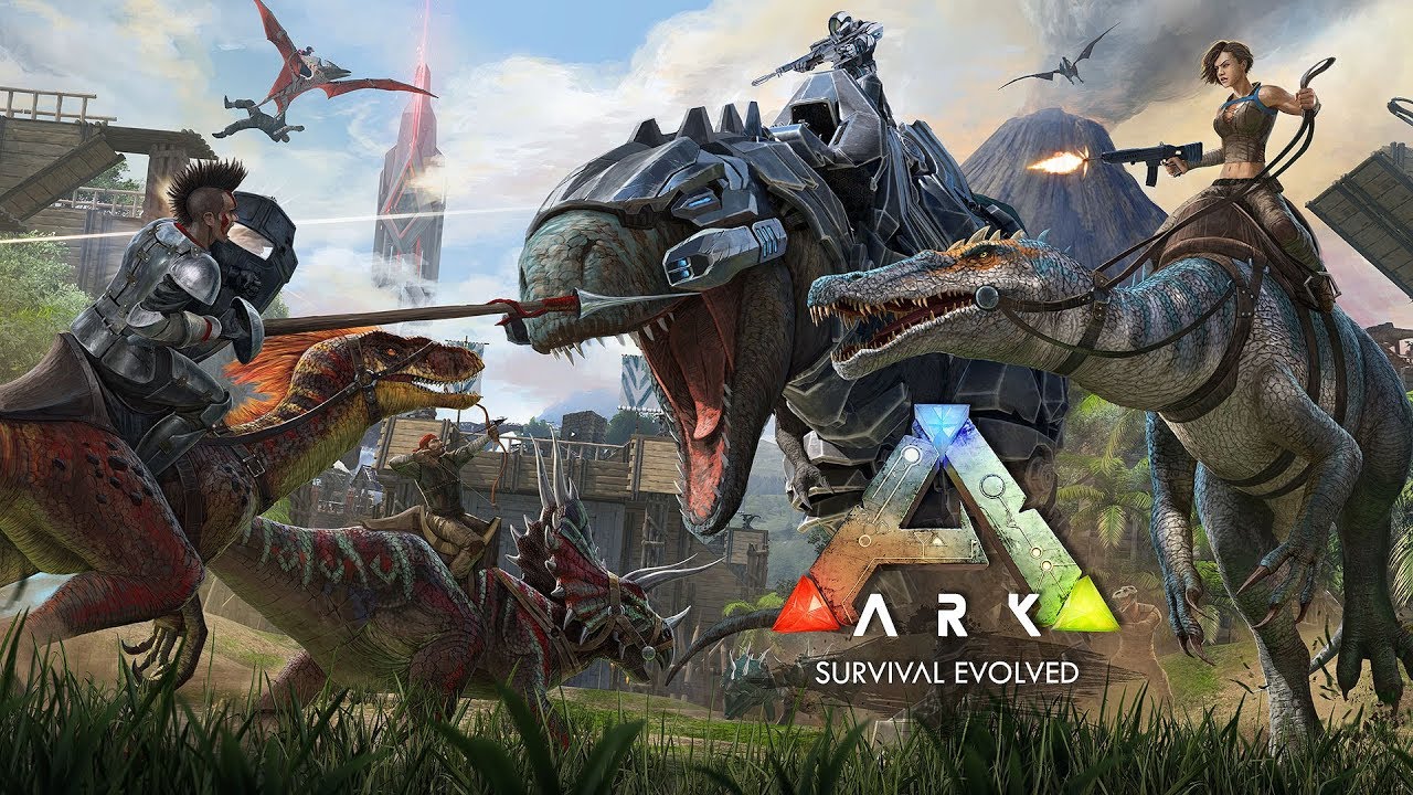 Ark Survival Evolved title screen for Nintendo Switch