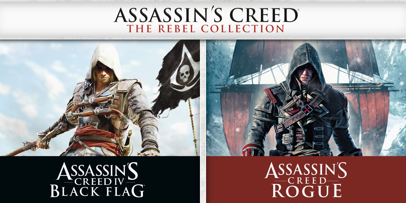 Assassin's Creed: The Rebel Collection title screen for Nintendo Switch