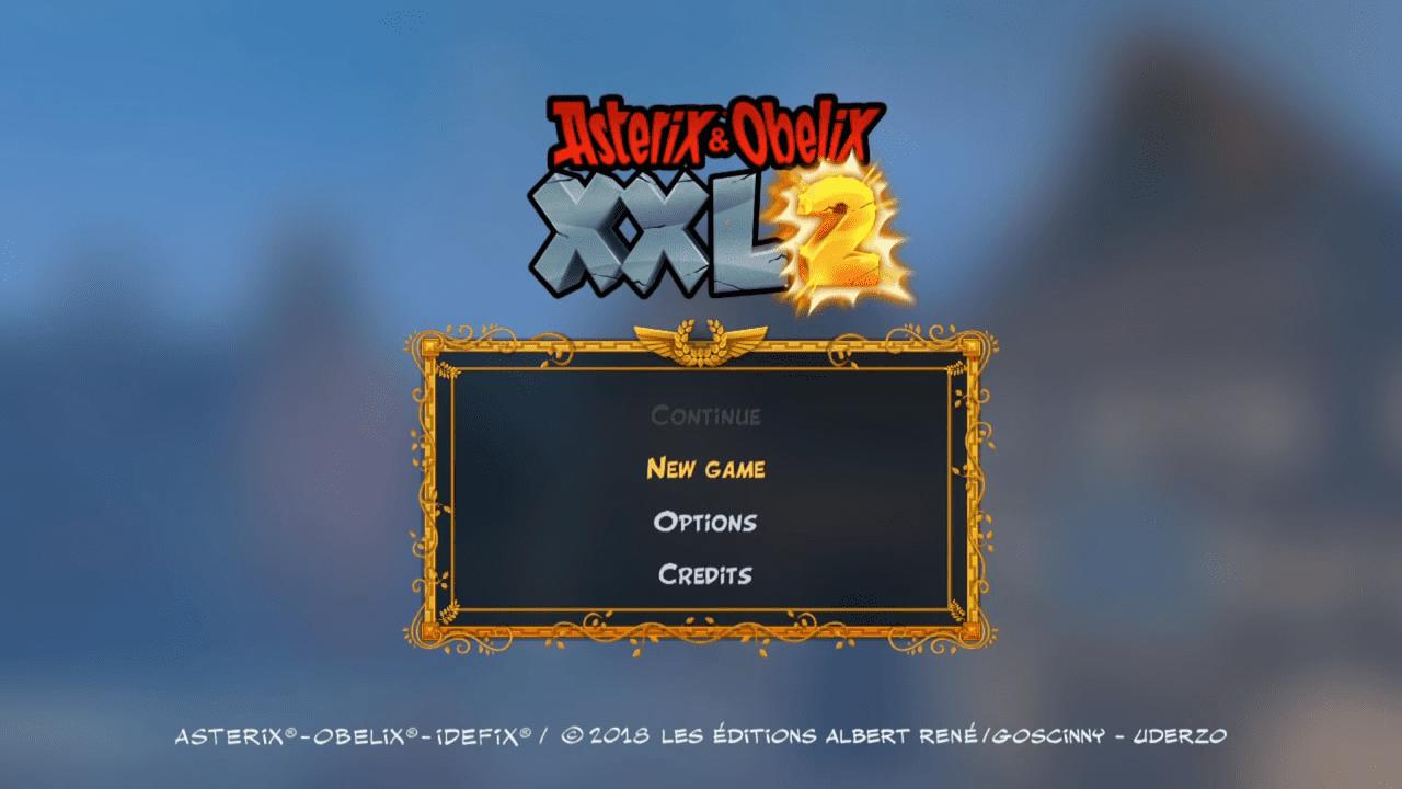 Asterix & Obelix XXL 2 title screen for Nintendo Switch
