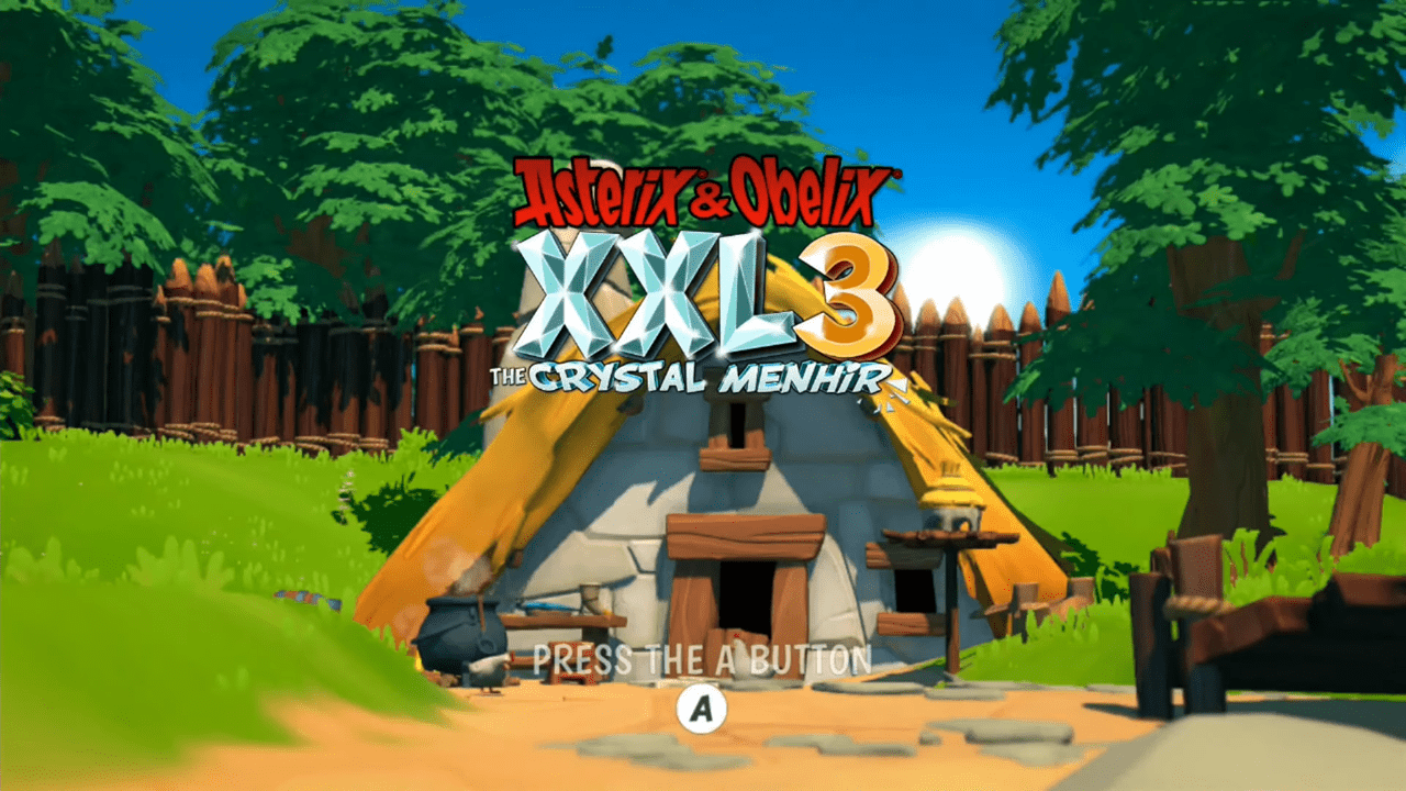 Asterix & Obelix XXL 3: The Crystal Menhir title screen for Nintendo Switch