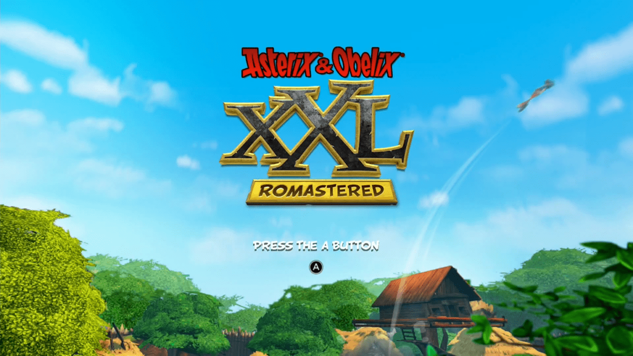Asterix & Obelix XXL Romastered title screen for Nintendo Switch
