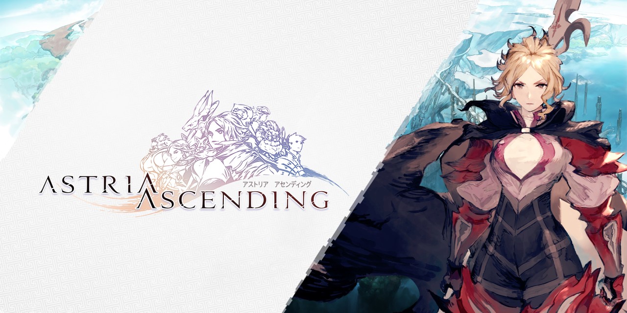 Astria Ascending title screen for Nintendo Switch