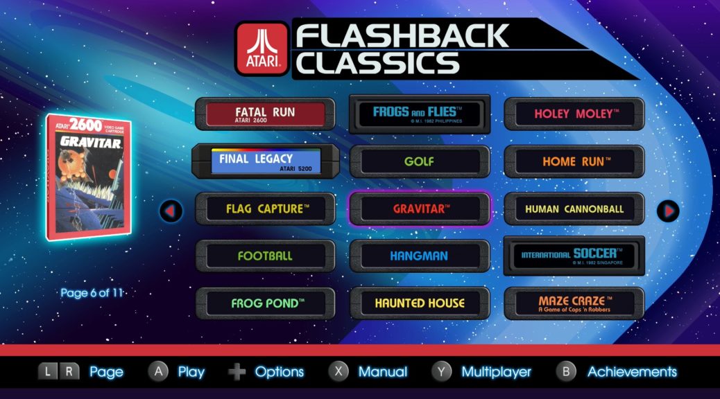 Atari Flashback Classics back cover for Nintendo Switch