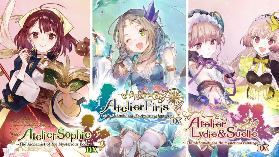 Atelier Mysterious Trilogy title screen for Nintendo Switch