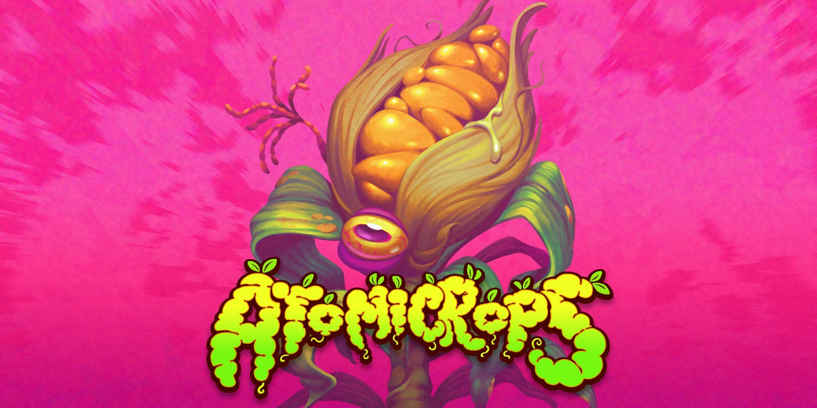 Atomicrops title screen for Nintendo Switch