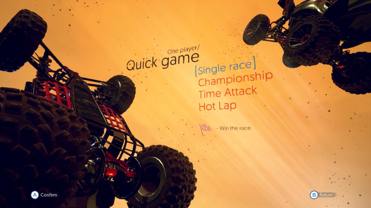 ATV Drift & Tricks title screen for Nintendo Switch
