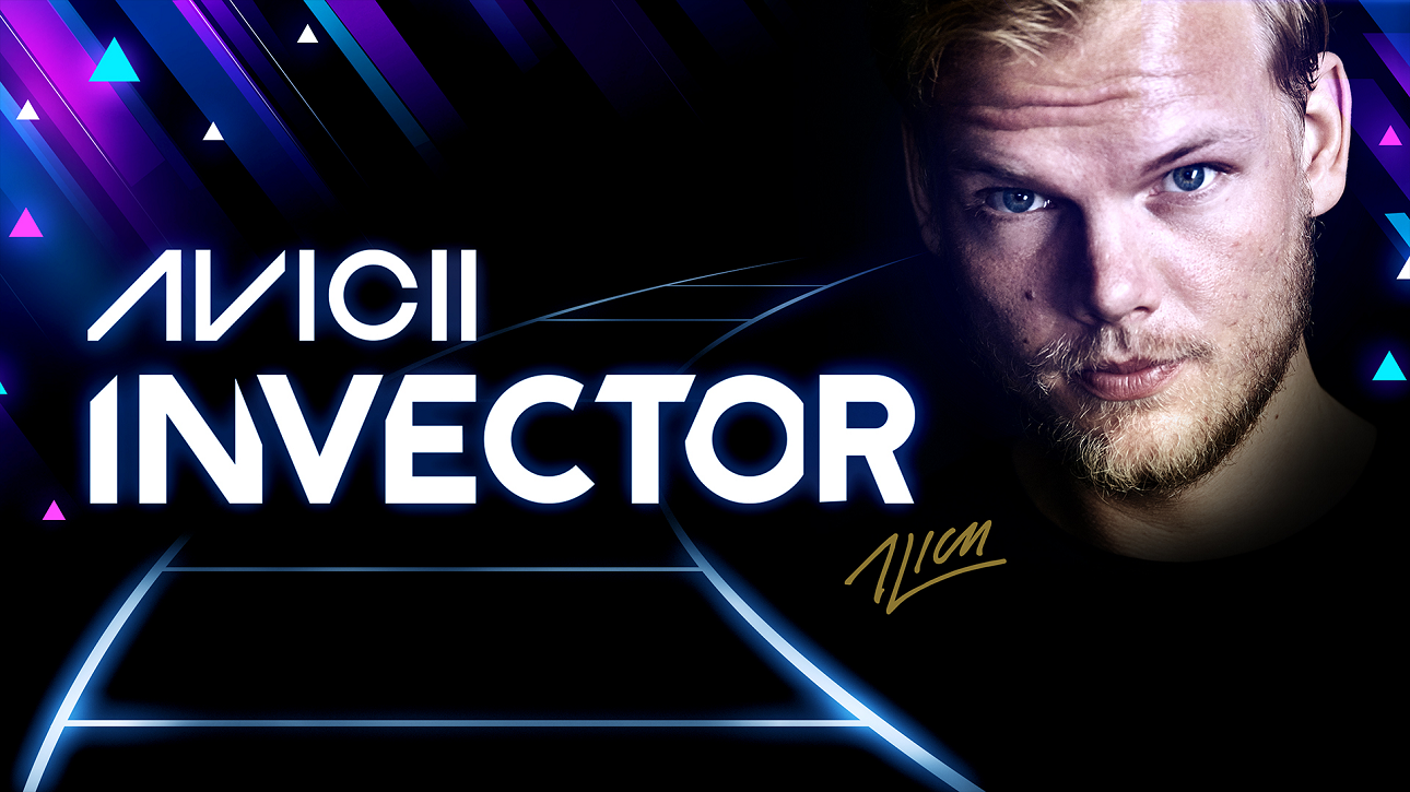 AVICII Invector title screen for Nintendo Switch
