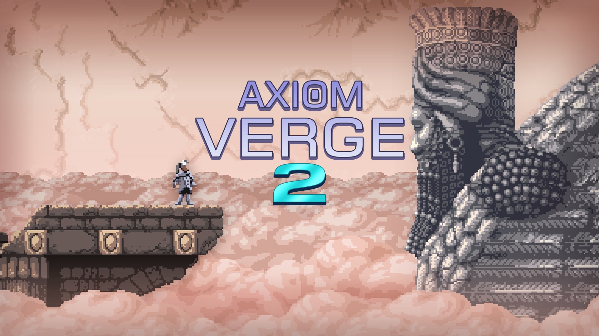 Axiom Verge 1&2 Double Pack title screen for Nintendo Switch