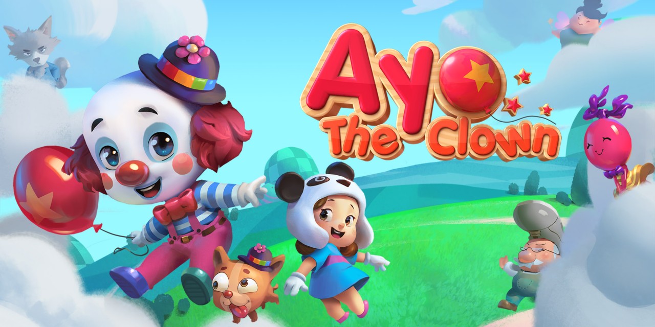 Ayo the Clown title screen for Nintendo Switch