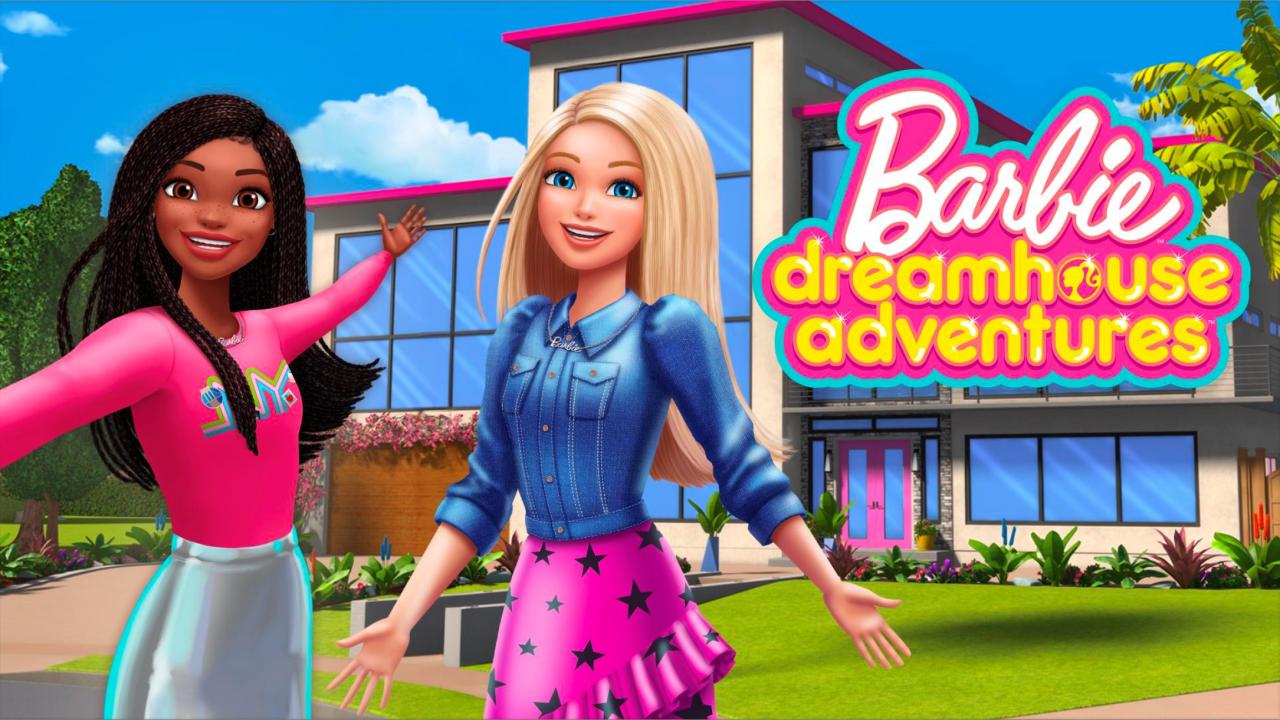 Barbie Dreamhouse Adventures title screen for Nintendo Switch
