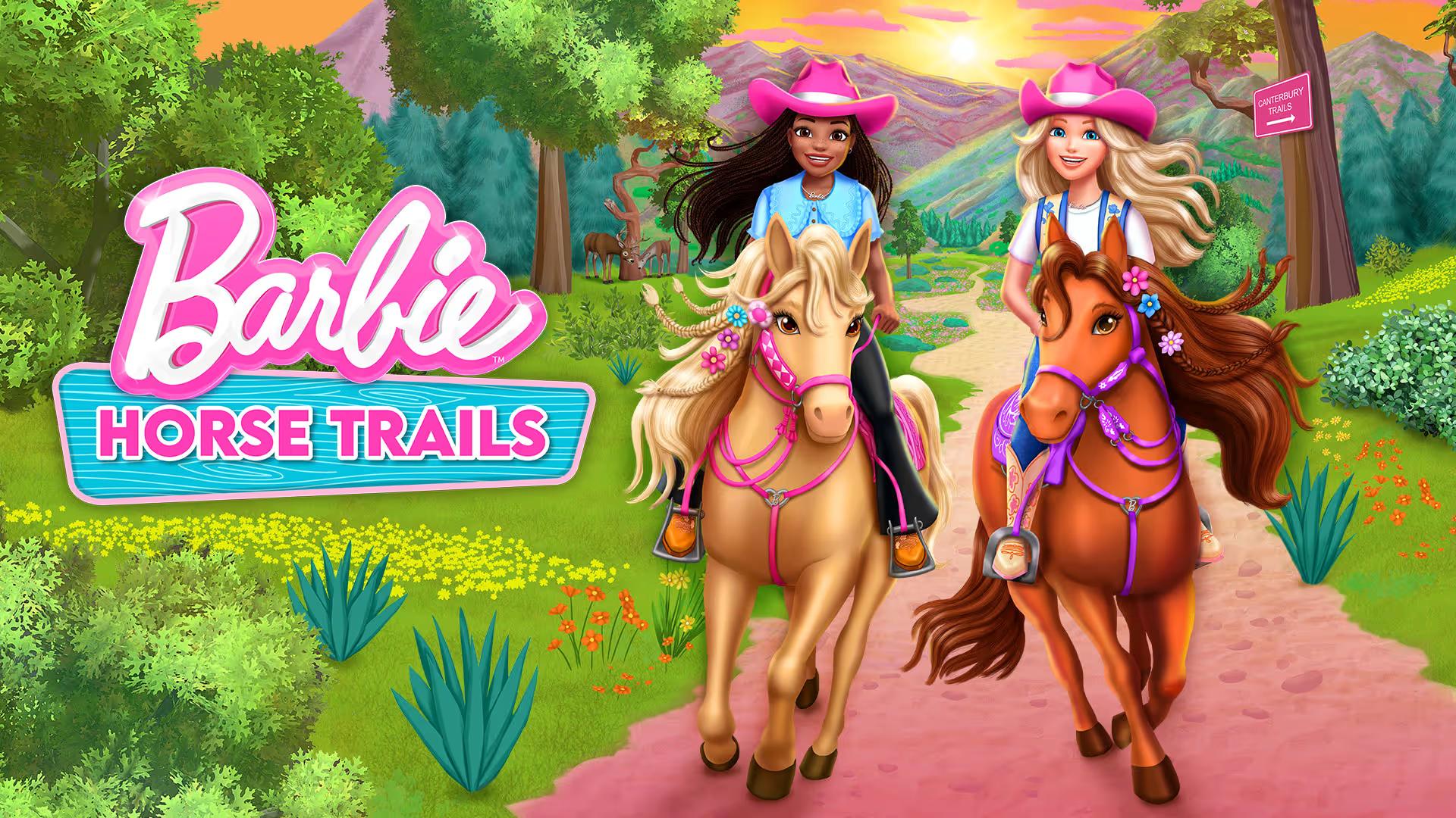 Barbie: Horse Trails title screen for Nintendo Switch
