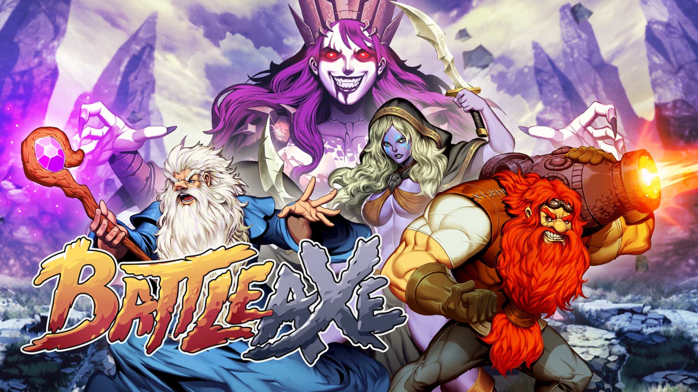 Battle Axe title screen for Nintendo Switch