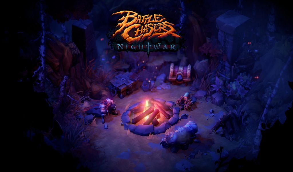 Battle Chasers Nightwar title screen for Nintendo Switch