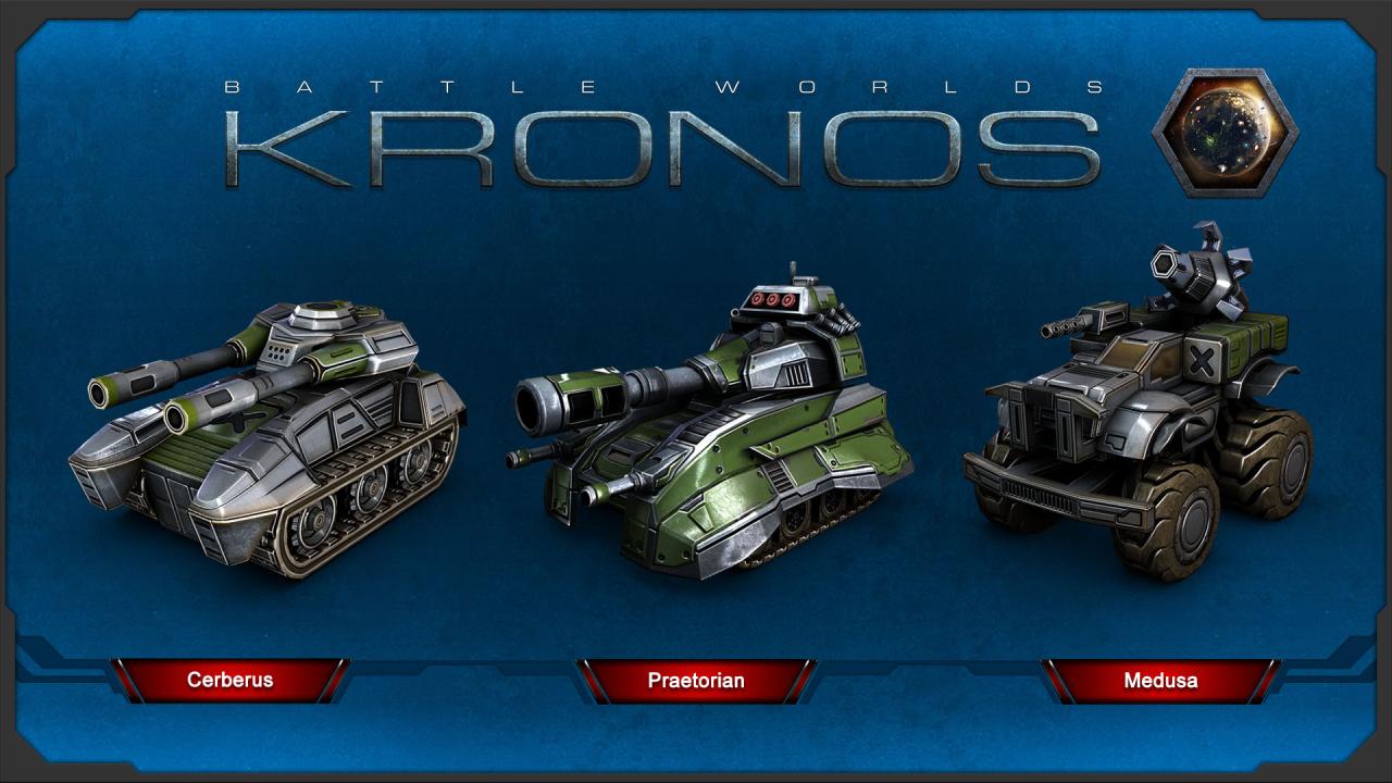 Battle Worlds: Kronos title screen for Nintendo Switch