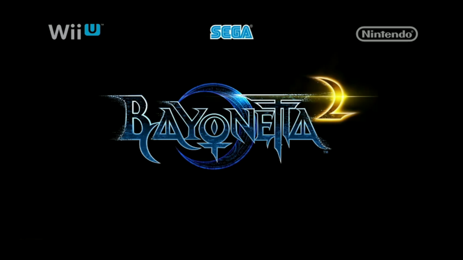 Bayonetta 2 title screen for Nintendo Switch