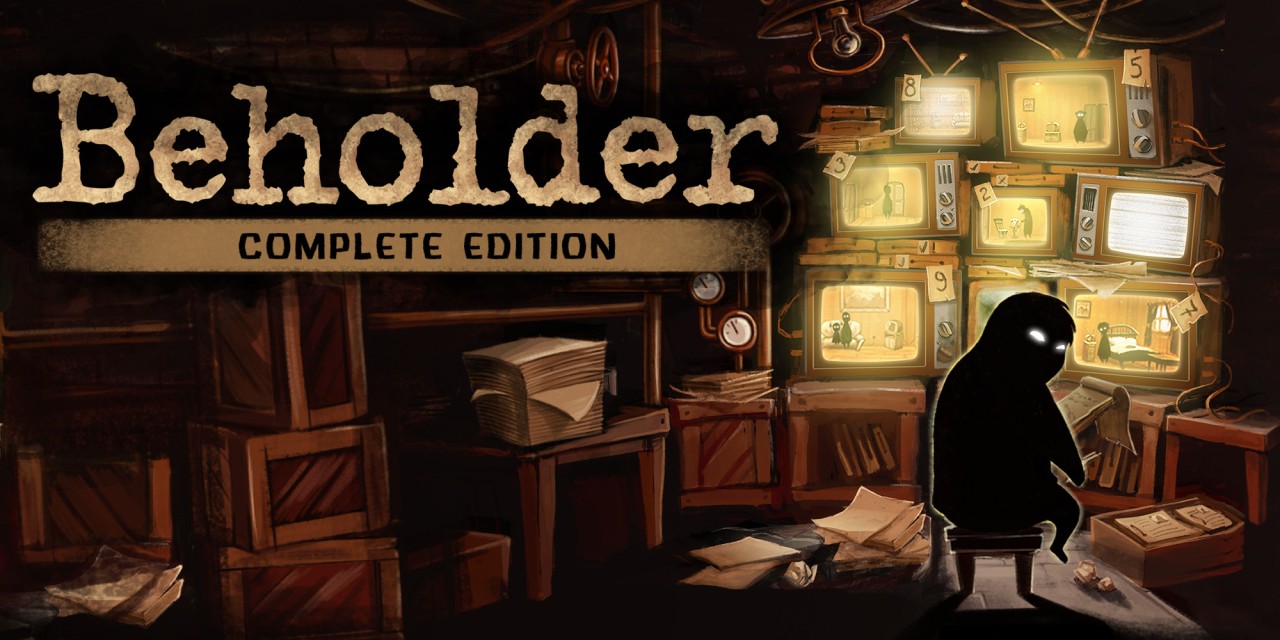 Beholder: Complete Edition title screen for Nintendo Switch