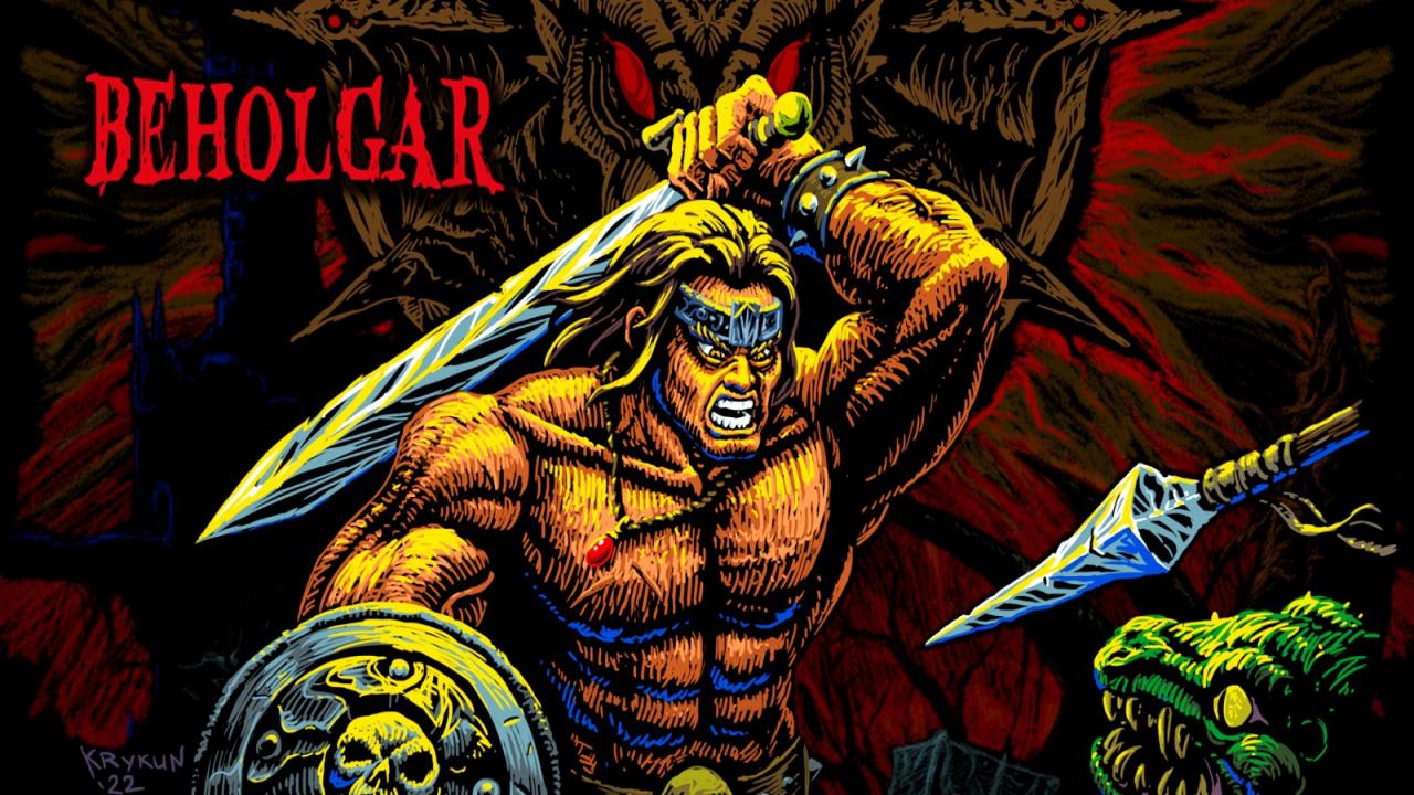 Beholgar title screen for Nintendo Switch