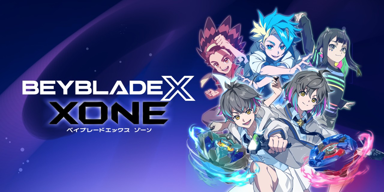 Beyblade X XONE title screen for Nintendo Switch