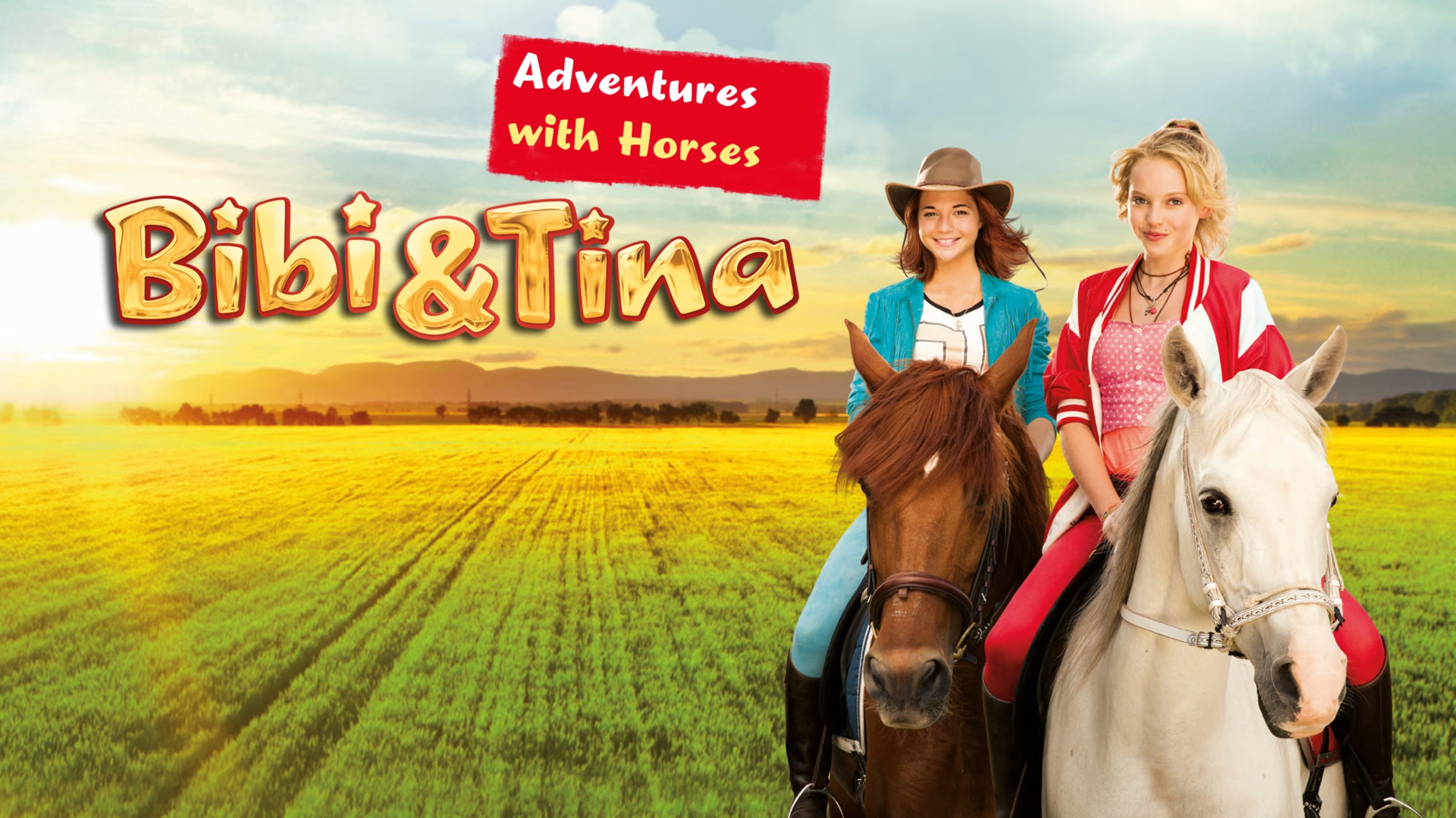 Bibi & Tina - Adventures with Horses title screen for Nintendo Switch