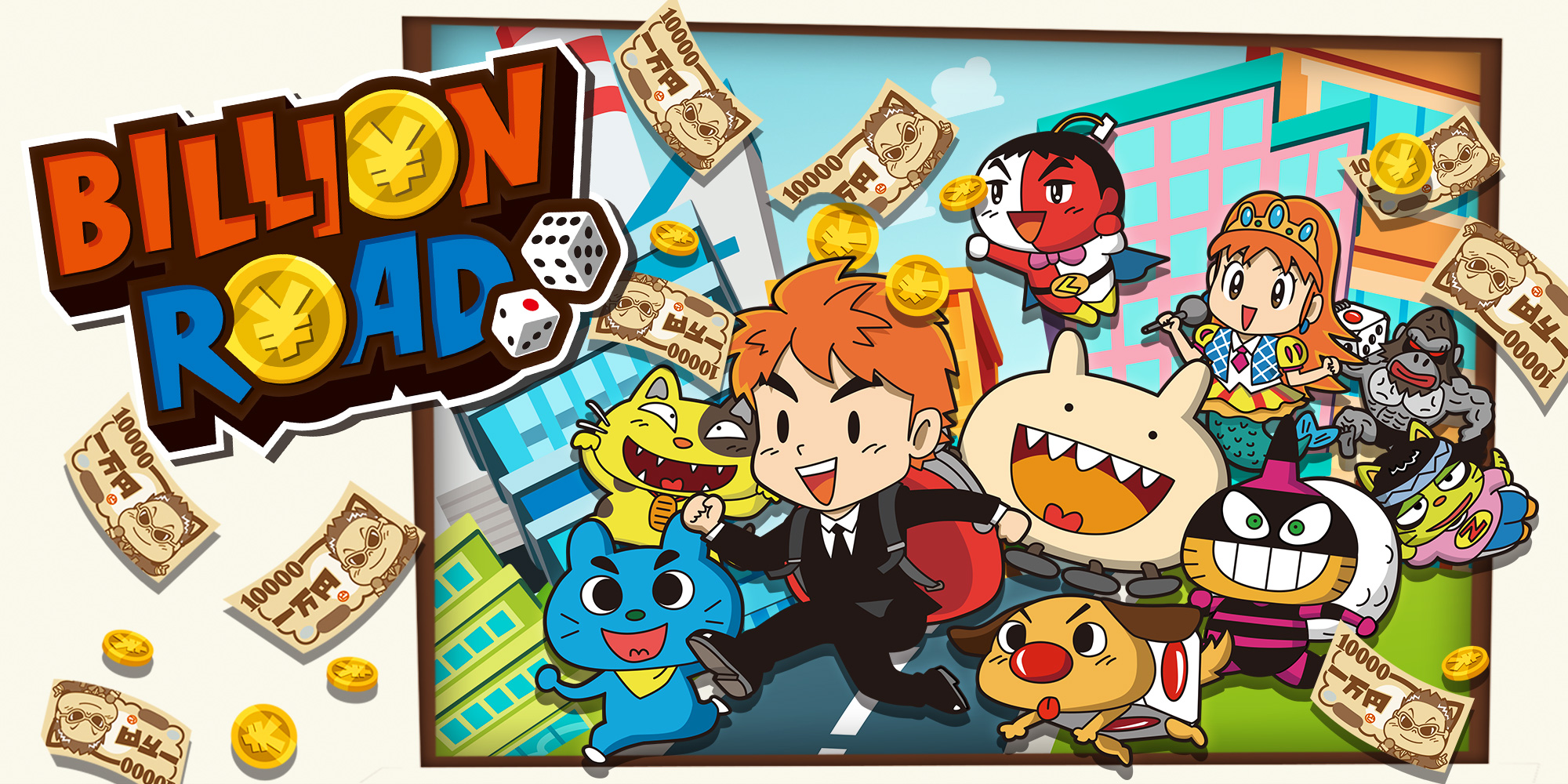 Billion Road title screen for Nintendo Switch