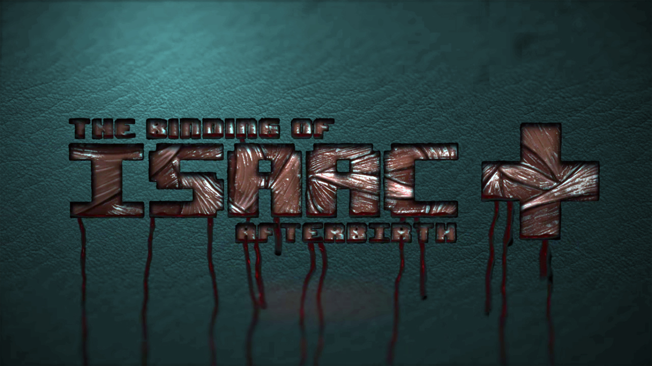 Binding of Isaac Afterbirth+ title screen for Nintendo Switch