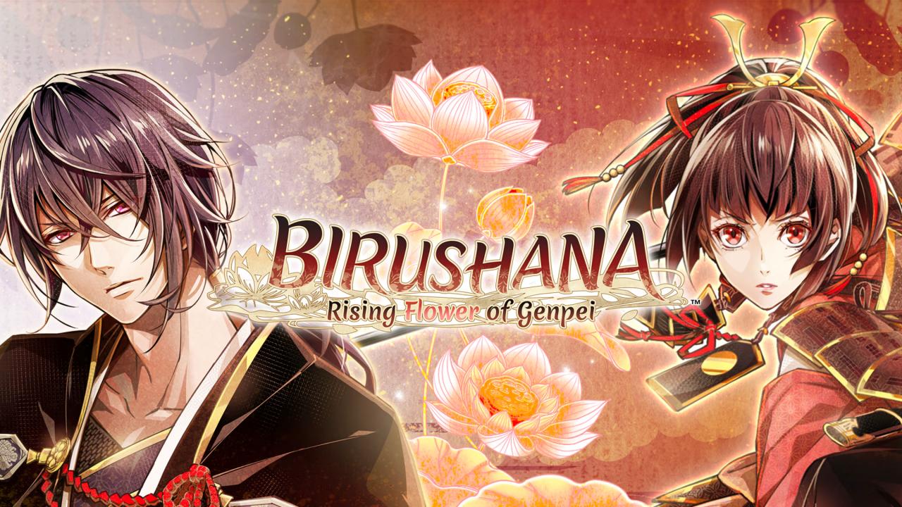 Birushana: Rising Flower of Genpei title screen for Nintendo Switch