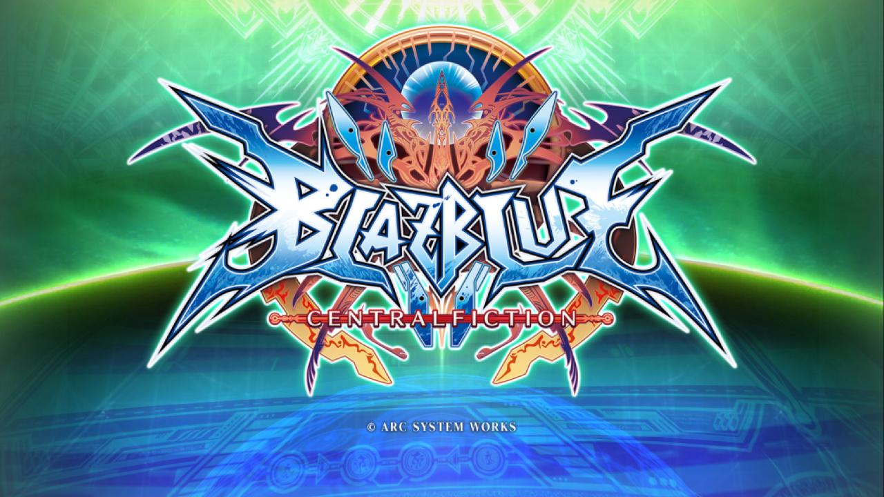 BlazBlue: Central Fiction Special Edition title screen for Nintendo Switch