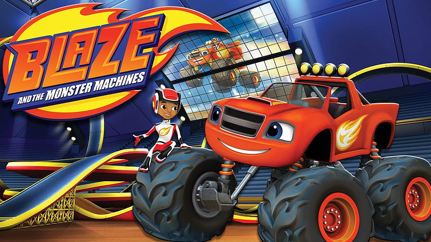 Blaze And The Monster Machines: Axle City Racers title screen for Nintendo Switch