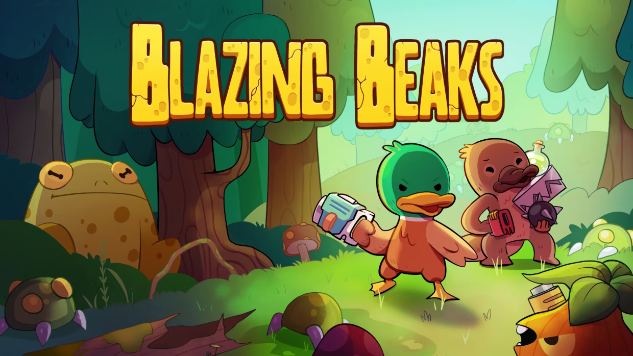 Blazing Beaks title screen for Nintendo Switch