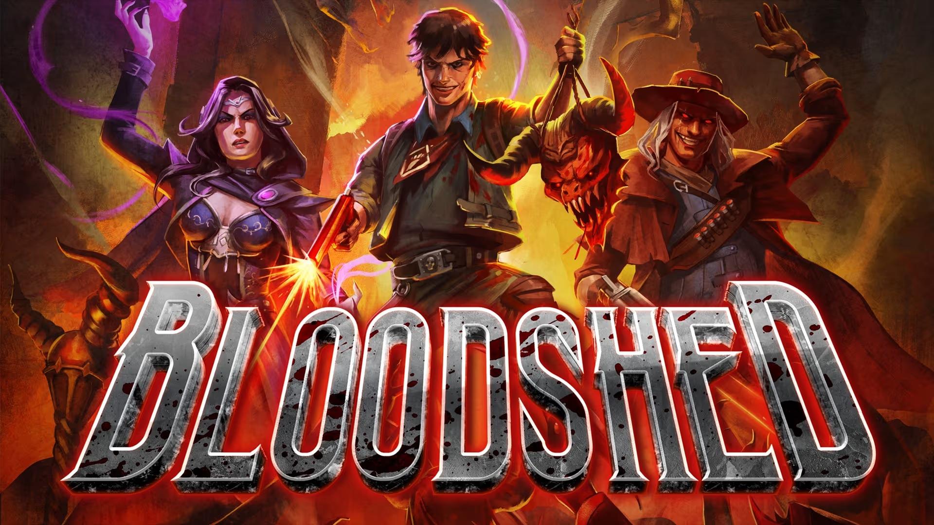 Bloodshed title screen for Nintendo Switch
