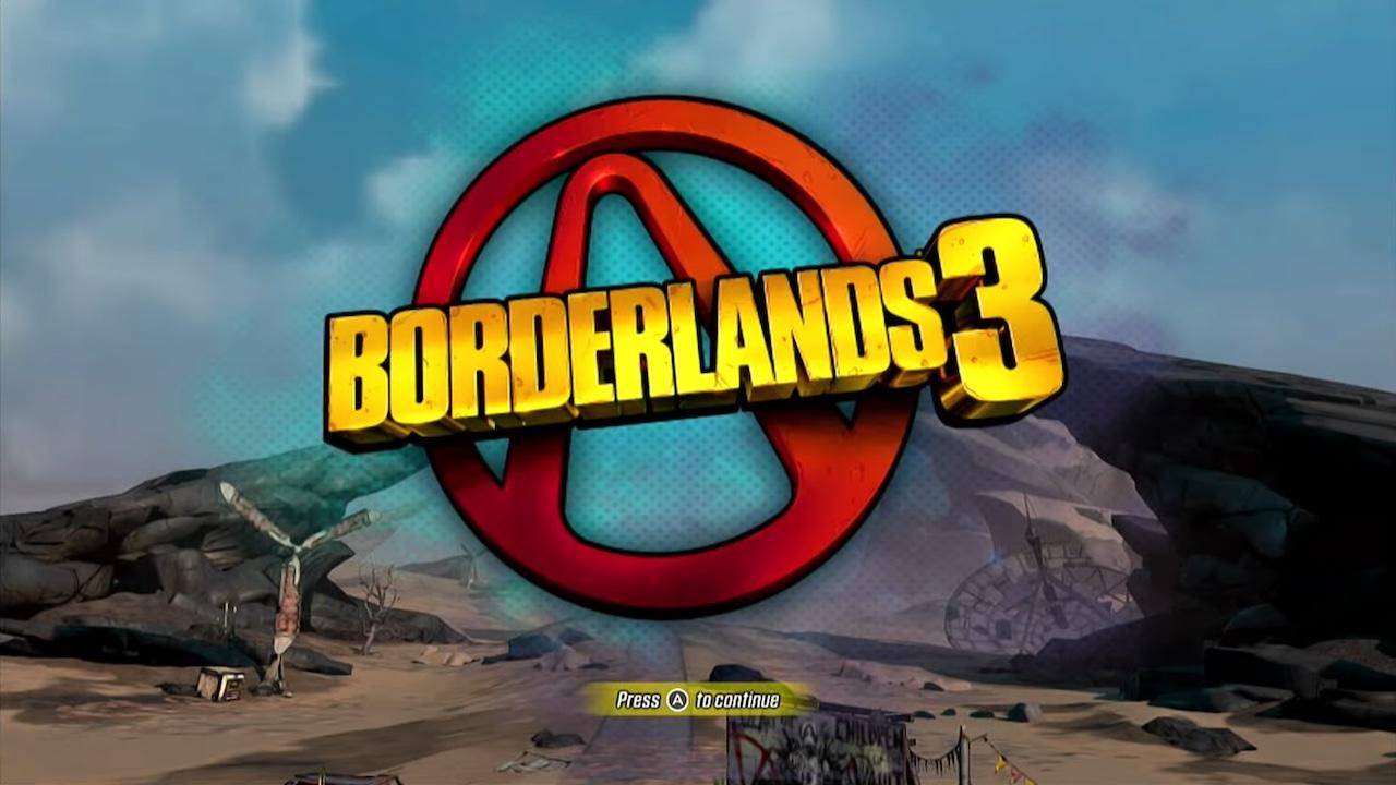 Borderlands 3: Ultimate Edition title screen for Nintendo Switch