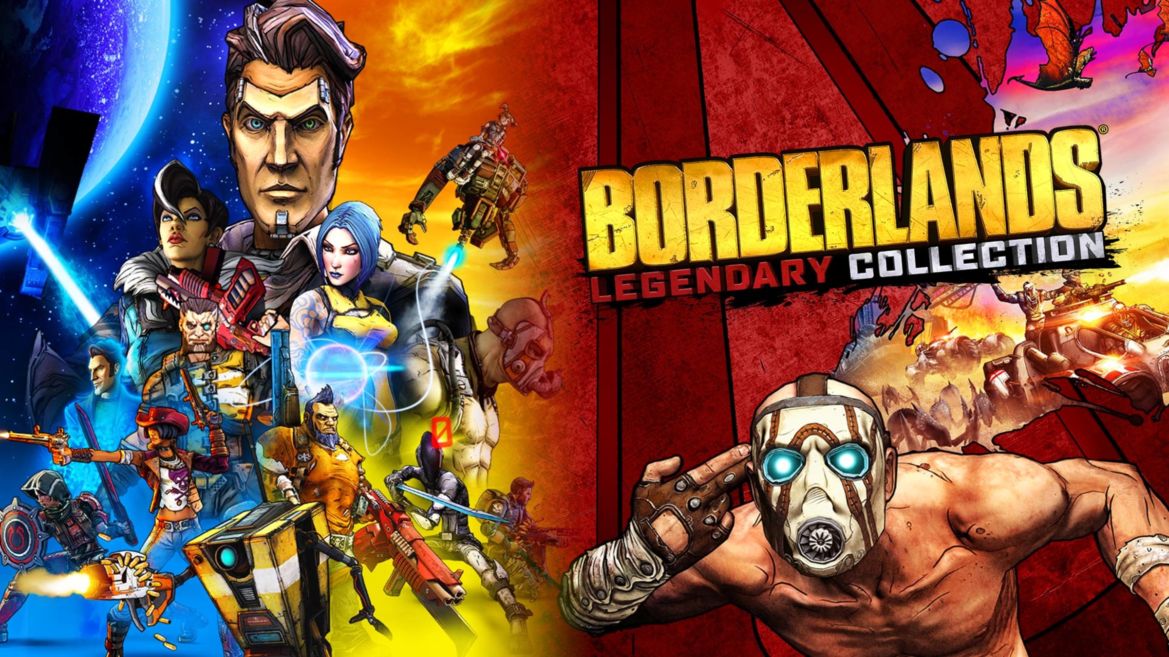 Borderlands Legendary Collection title screen for Nintendo Switch