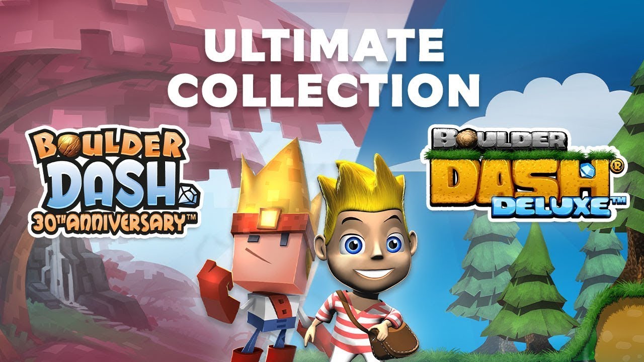 Boulder Dash: Ultimate Collection title screen for Nintendo Switch
