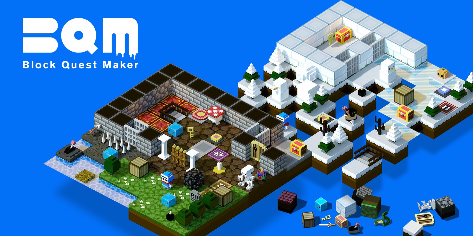 BQM BlockQuest Maker [Complete Edition] title screen for Nintendo Switch