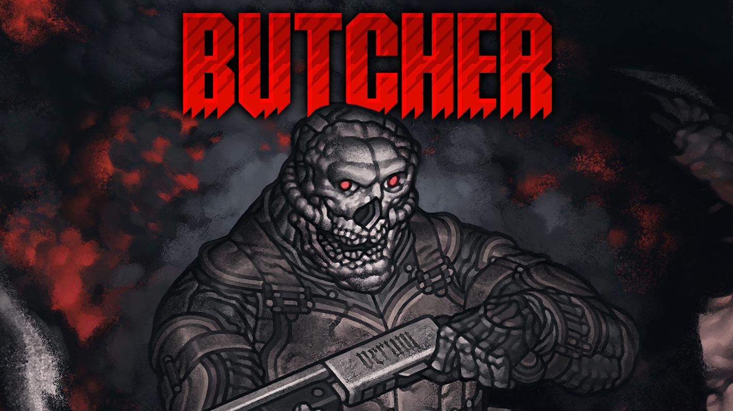 Butcher title screen for Nintendo Switch