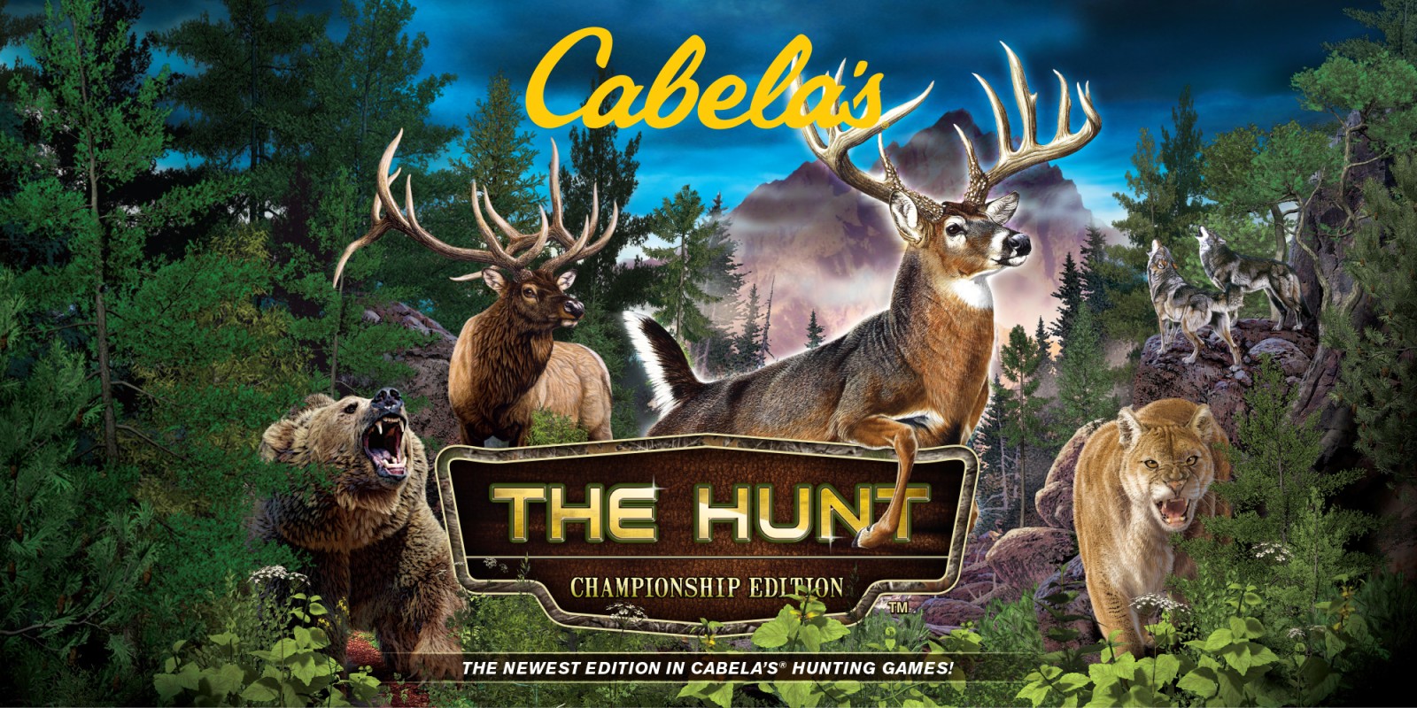Cabela's The Hunt: Championship Edition title screen for Nintendo Switch