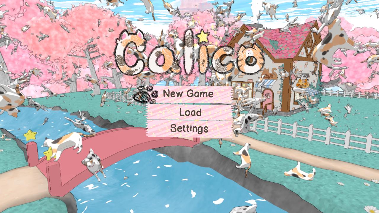 Calico title screen for Nintendo Switch